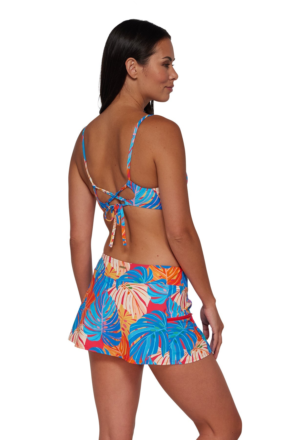 Sunsets Zesty Tropicana Sporty Swim Skirt Bottom