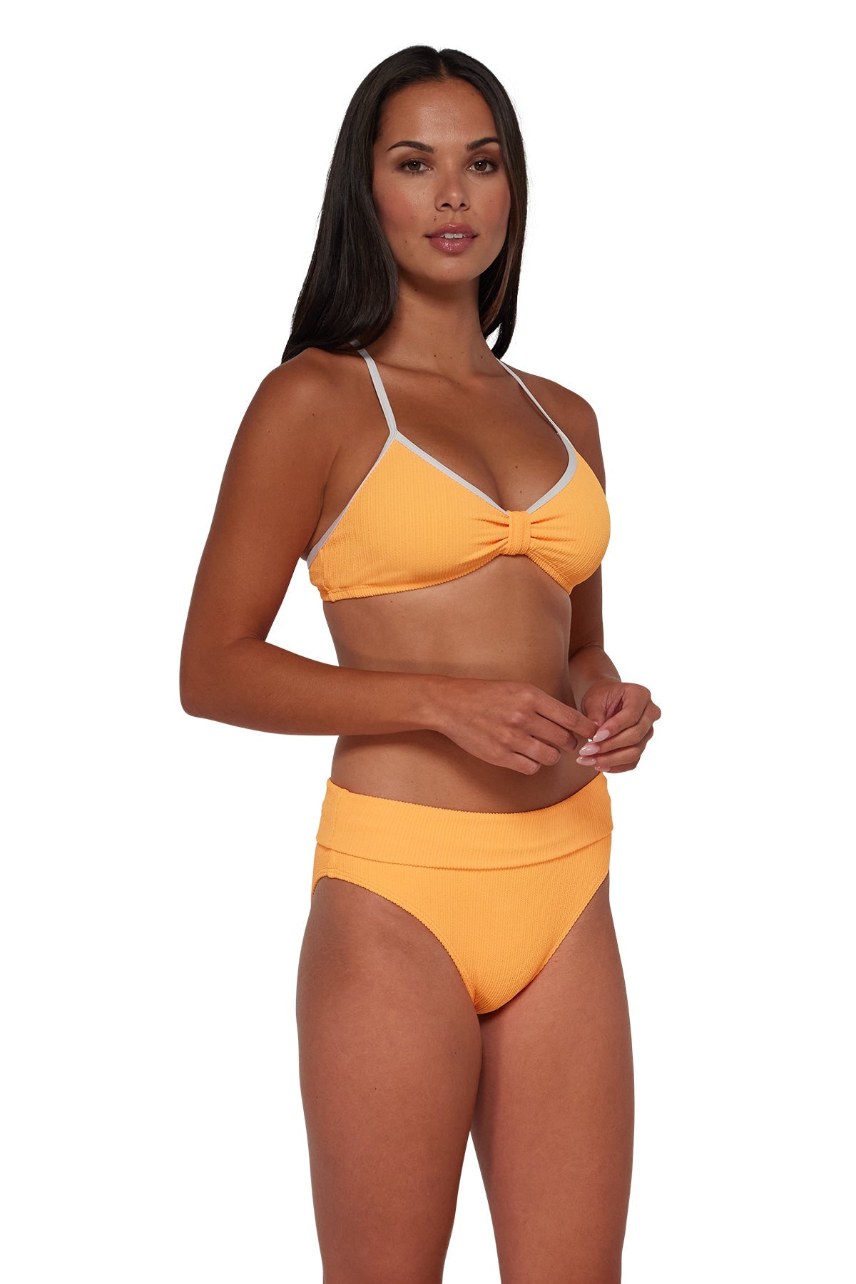 Pacifica Papaya Indie Bralette Top with Trim