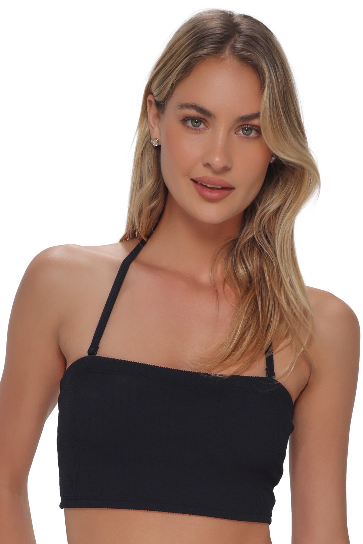 Pacifica Black Rib Shellie Tube Top