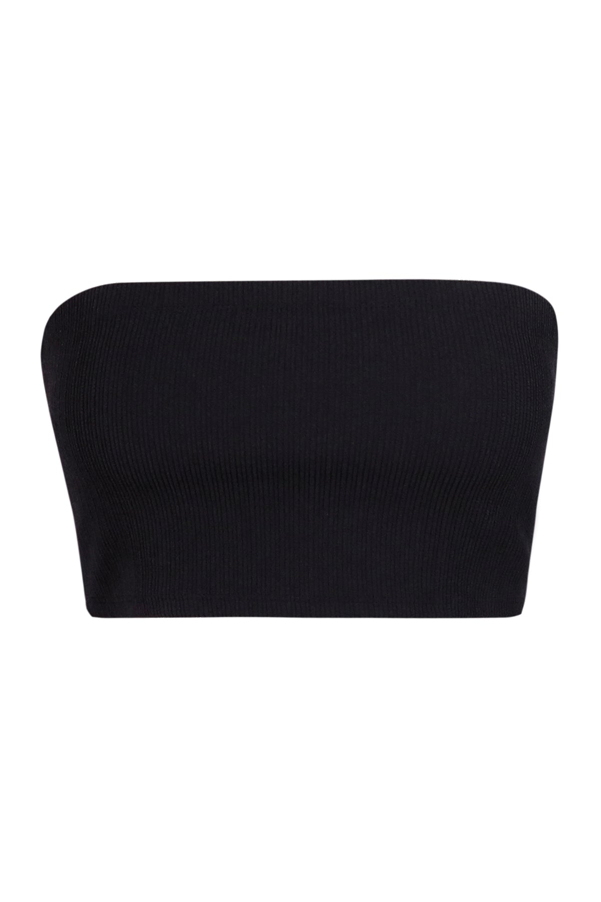 Pacifica Black Rib Shellie Tube Top