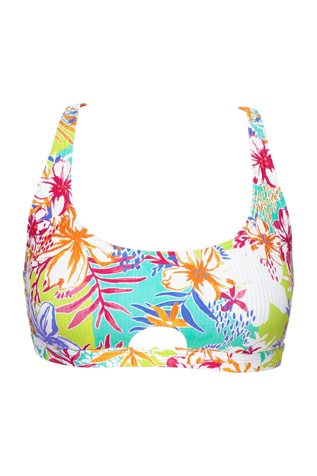 Sunsets Botanical Bliss Sandbar Rib Brandi Bralette Top