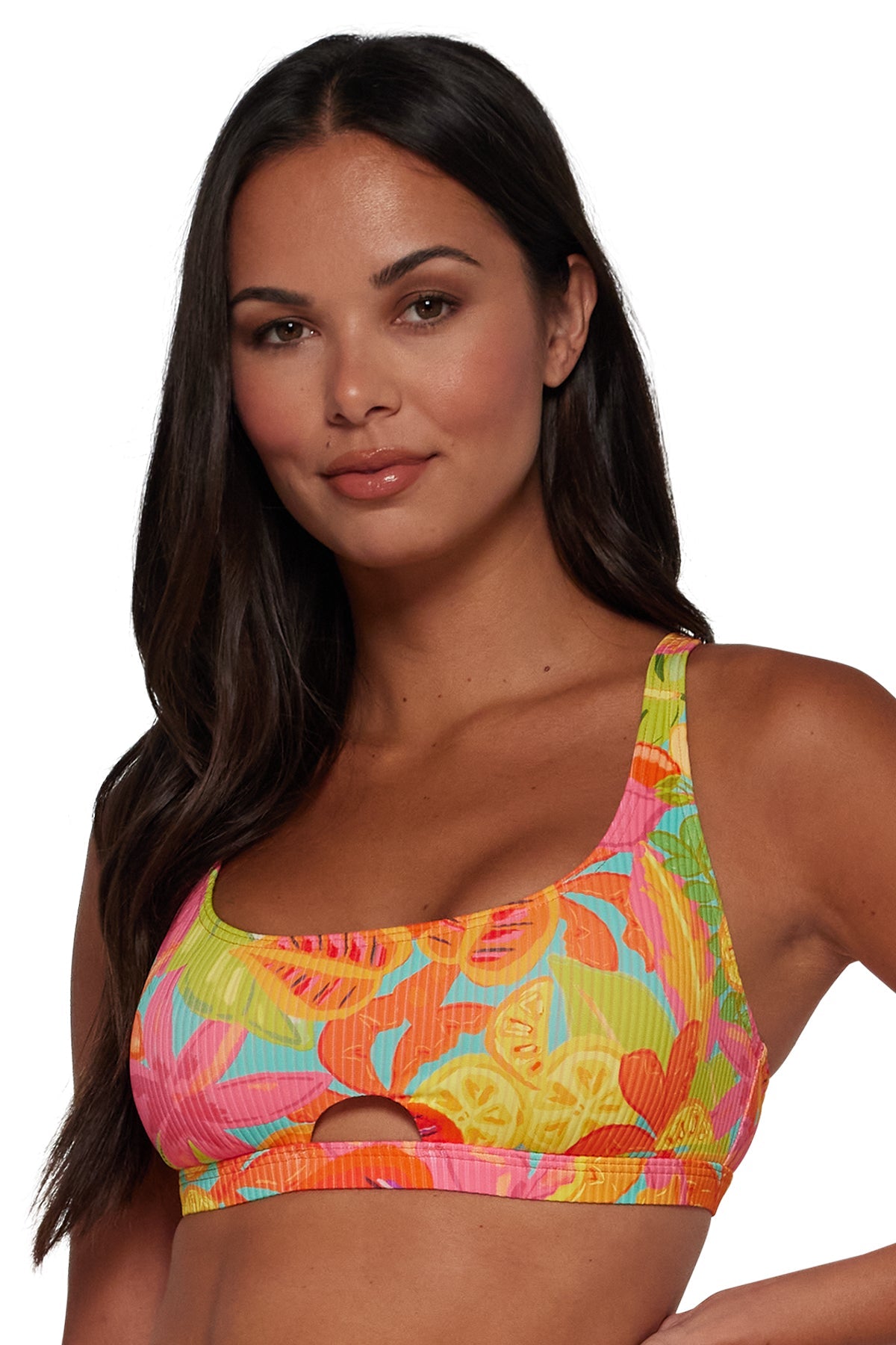 Sunsets Citrus Grove Sandbar Rib Brandi Bralette Top