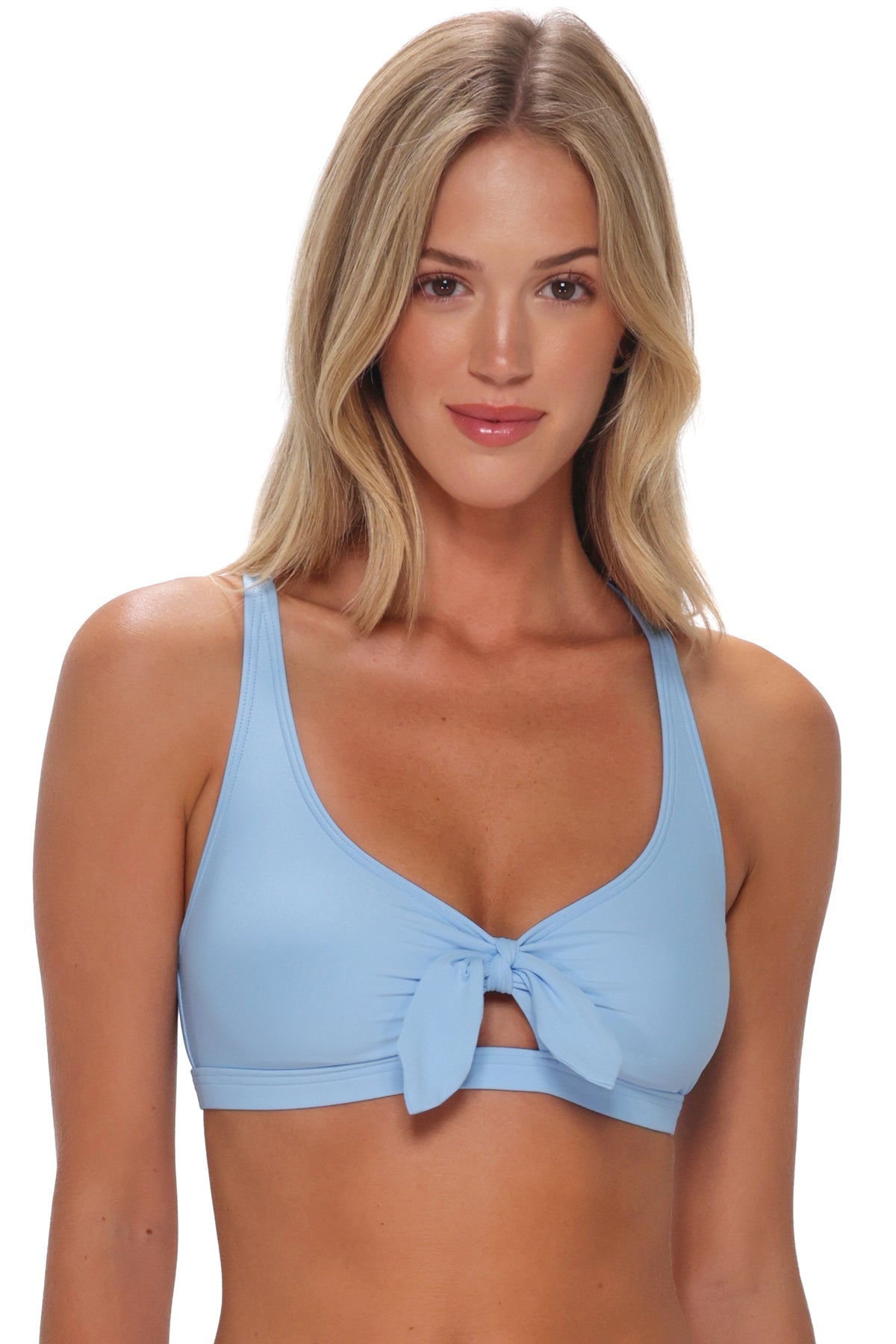 Sunsets Blue Whisper Brandi Bralette Top