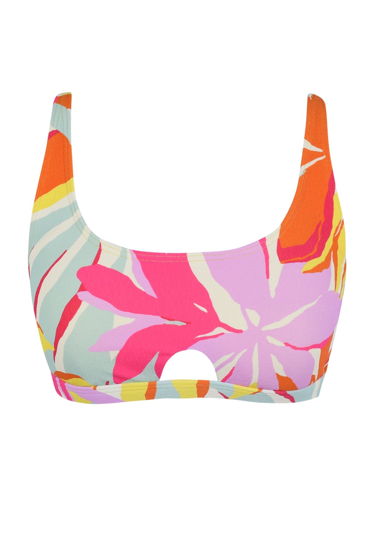 Sunsets Tropicolor Crepe Brandi Bralette Top