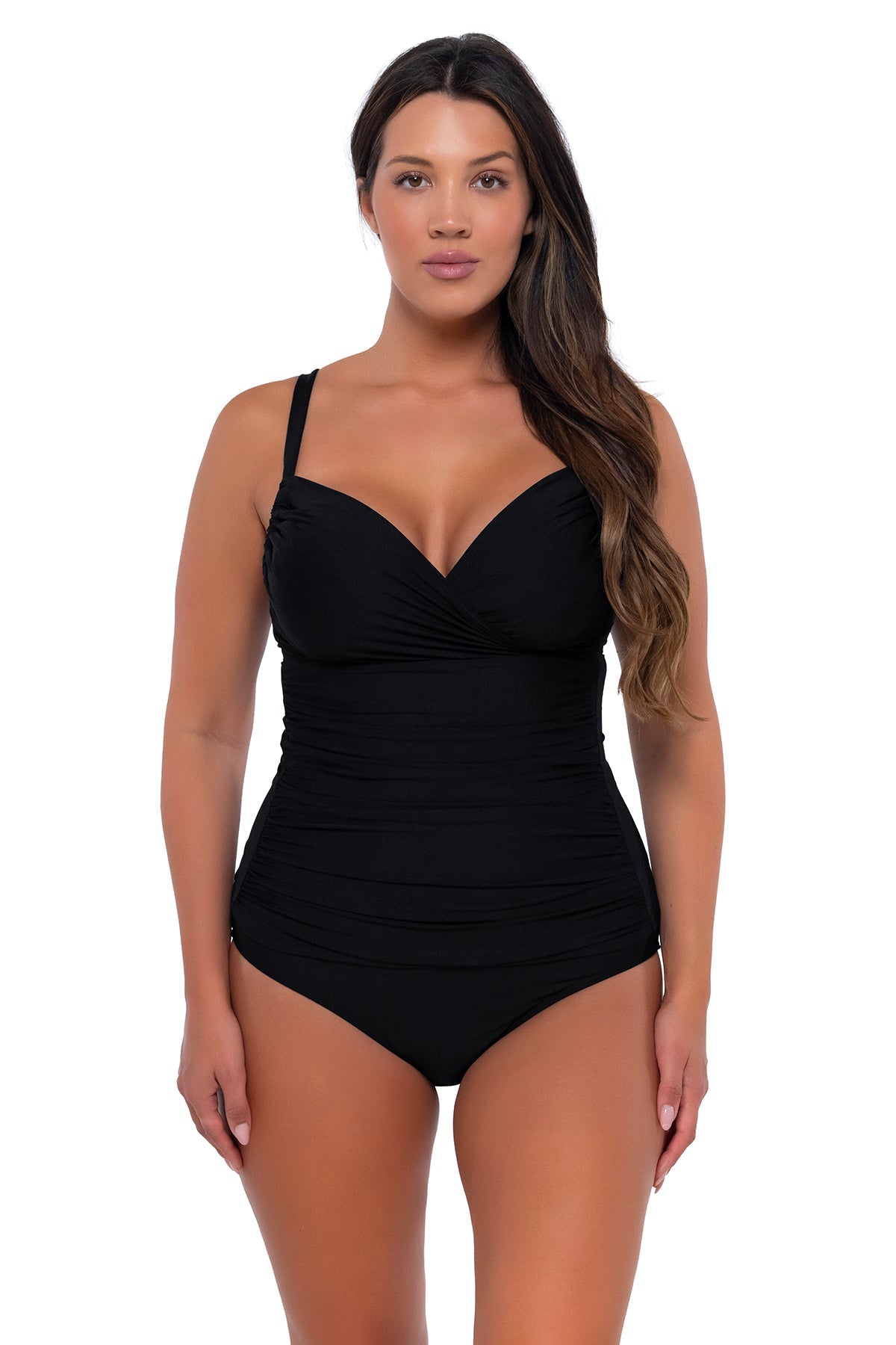 Sunsets Black Serena Tankini Top