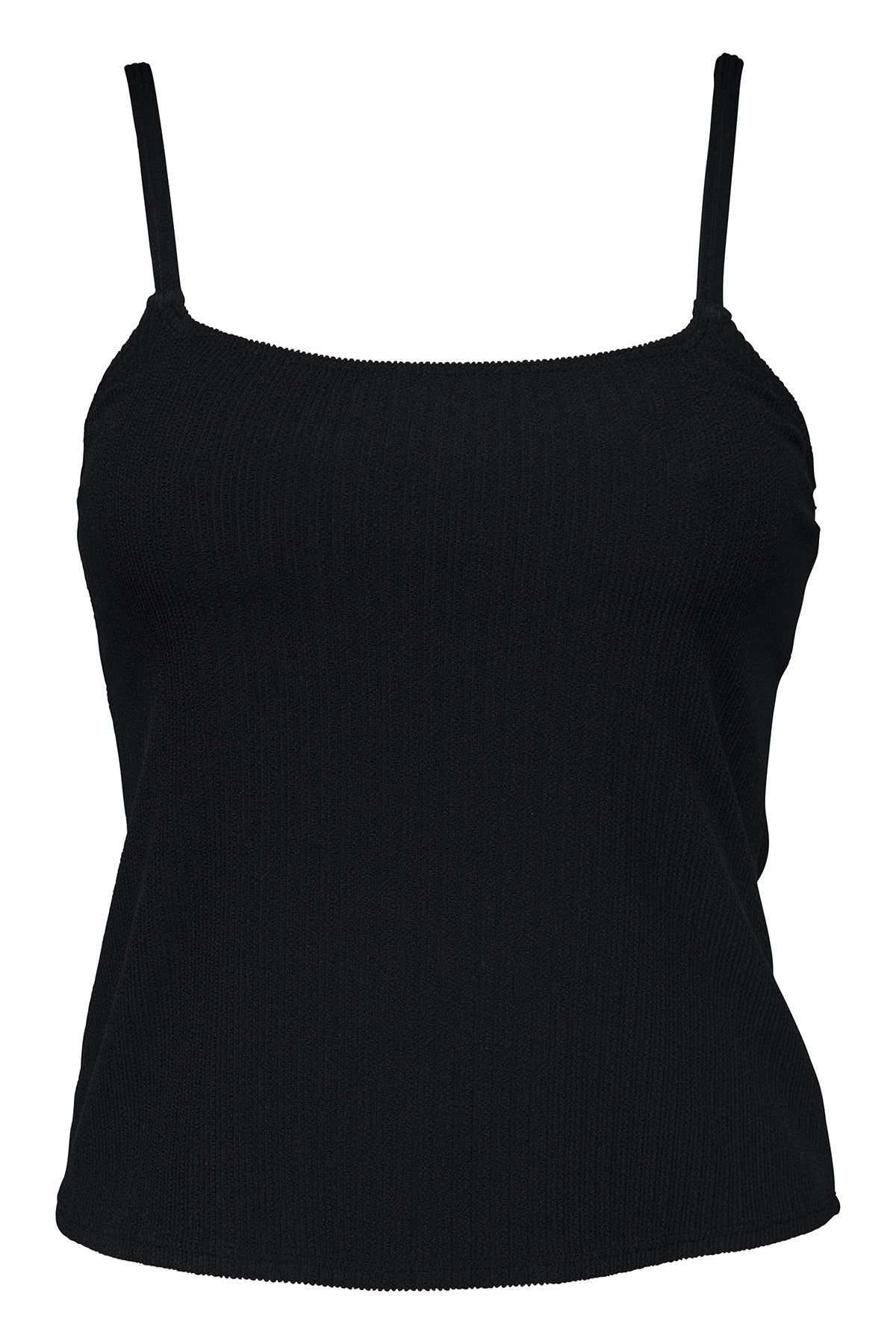 Pacifica Black Rib Coralie Tankini Top