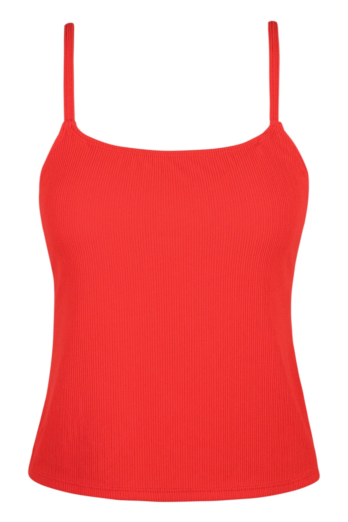 Pacifica Red Hot Rib Coralie Tankini Top