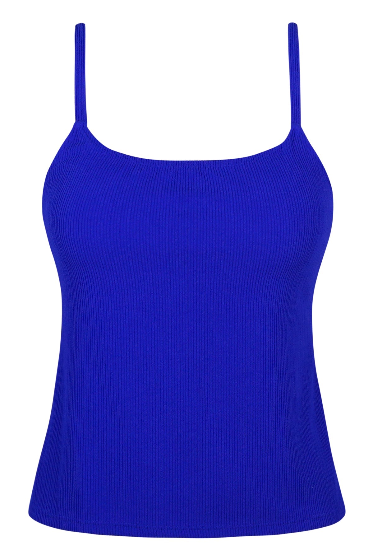 Pacifica Vivid Blue Rib Coralie Tankini Top