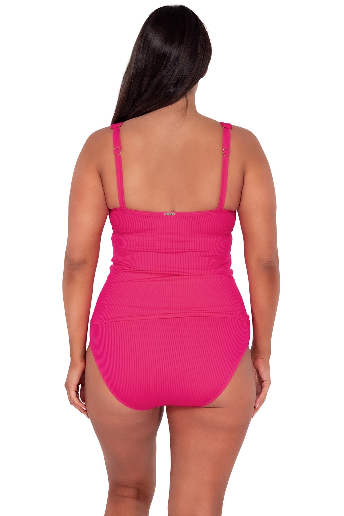 Sunsets Begonia Sandbar Rib Elsie Tankini Top