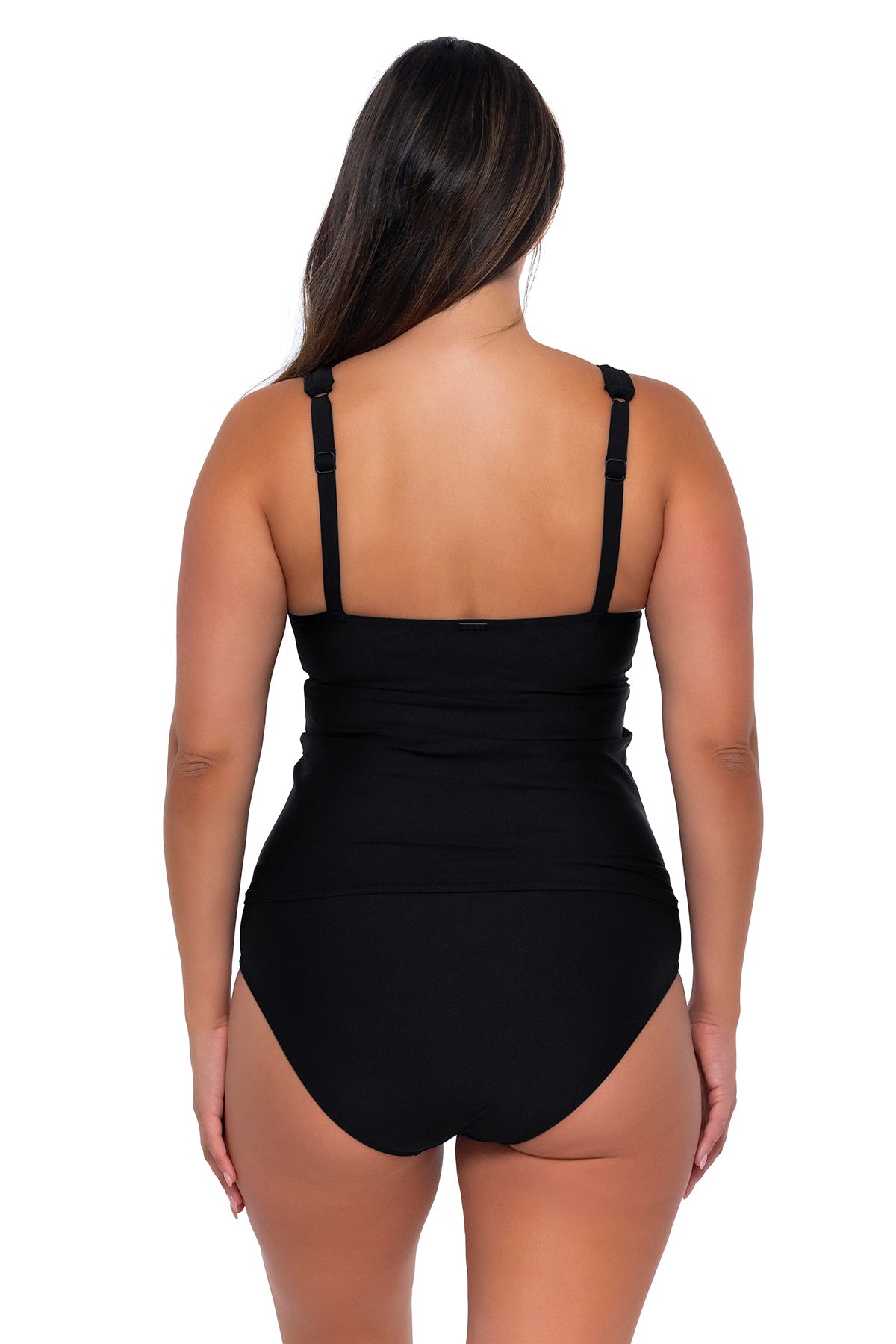 Sunsets Black Elsie Tankini Top
