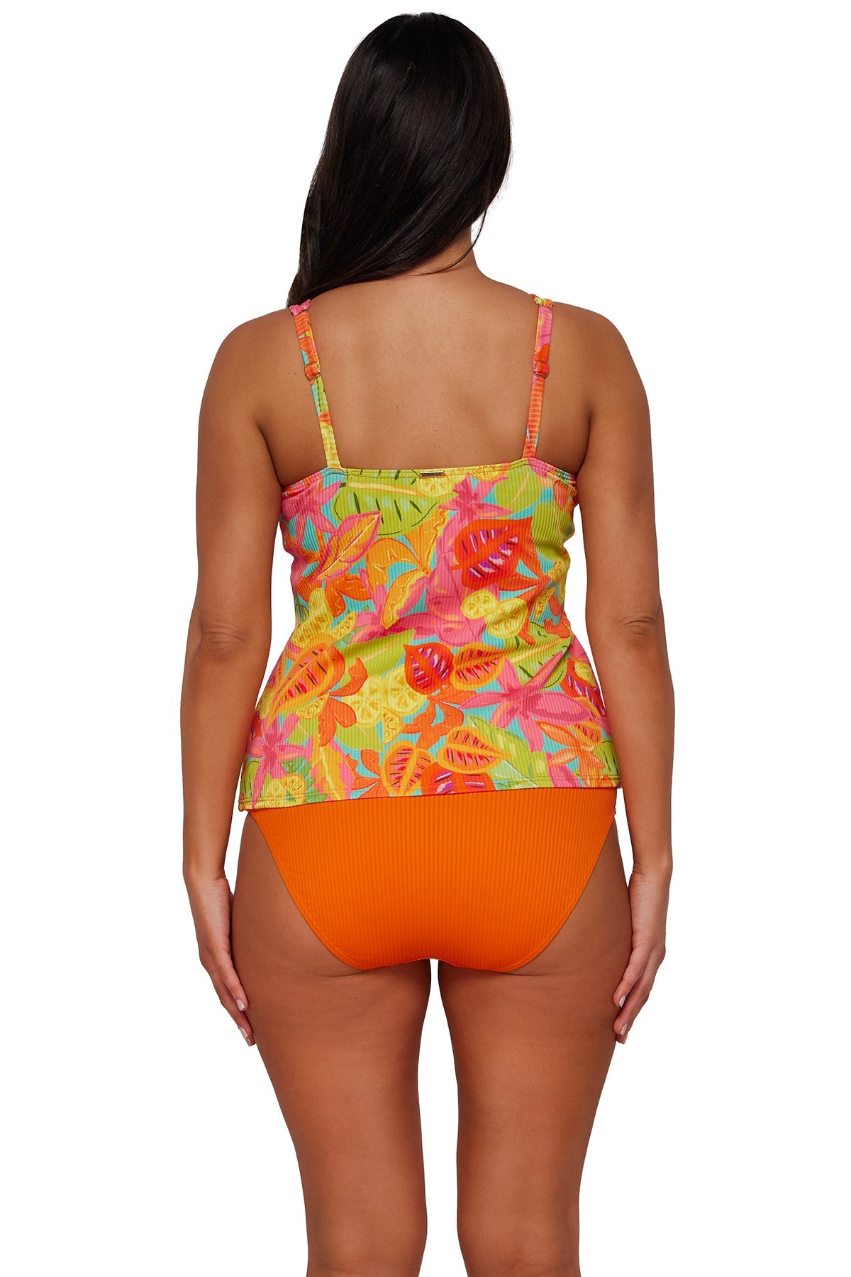 Sunsets Citrus Grove Sandbar Rib Taylor Tankini Top