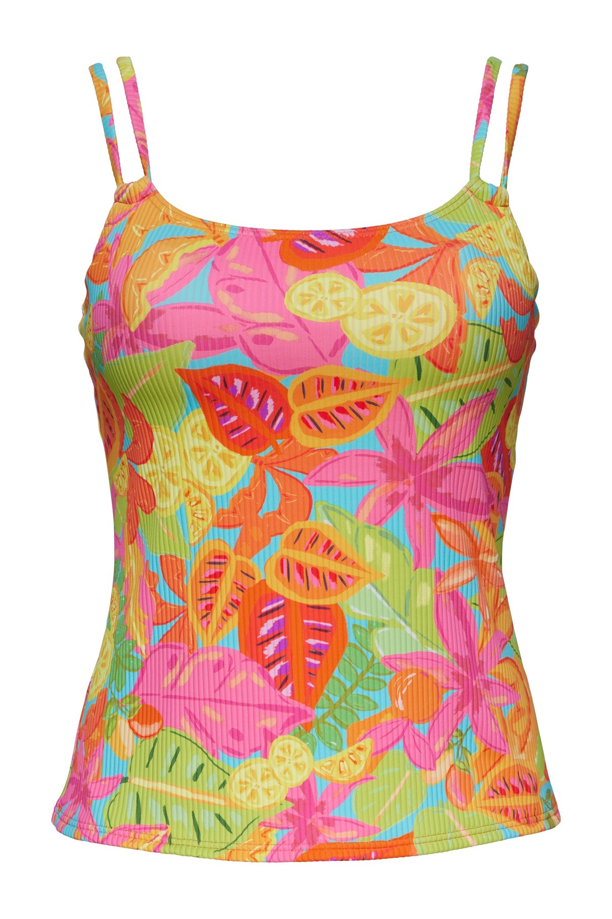 Sunsets Citrus Grove Sandbar Rib Taylor Tankini Top