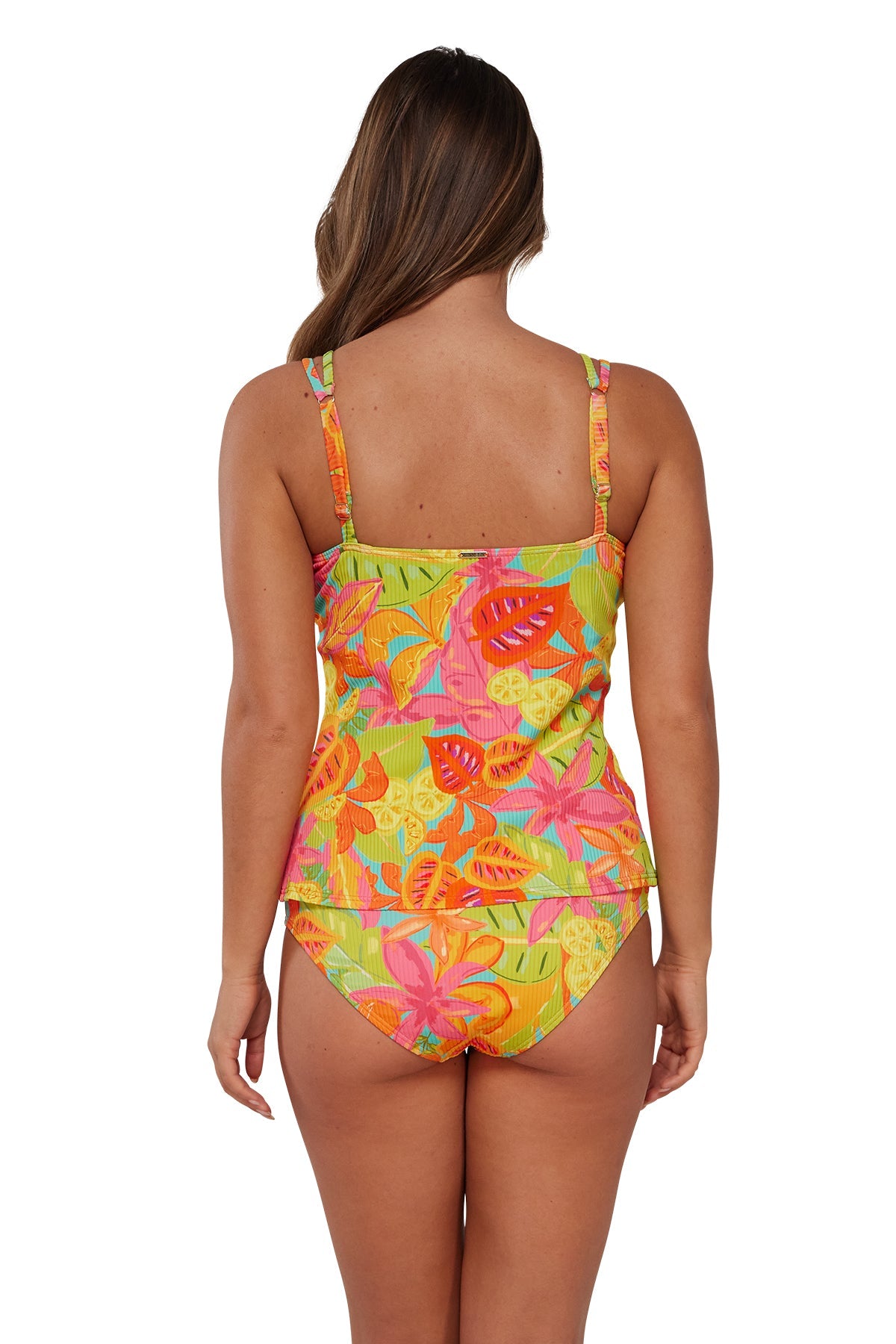 Sunsets Citrus Grove Sandbar Rib Taylor Tankini Top