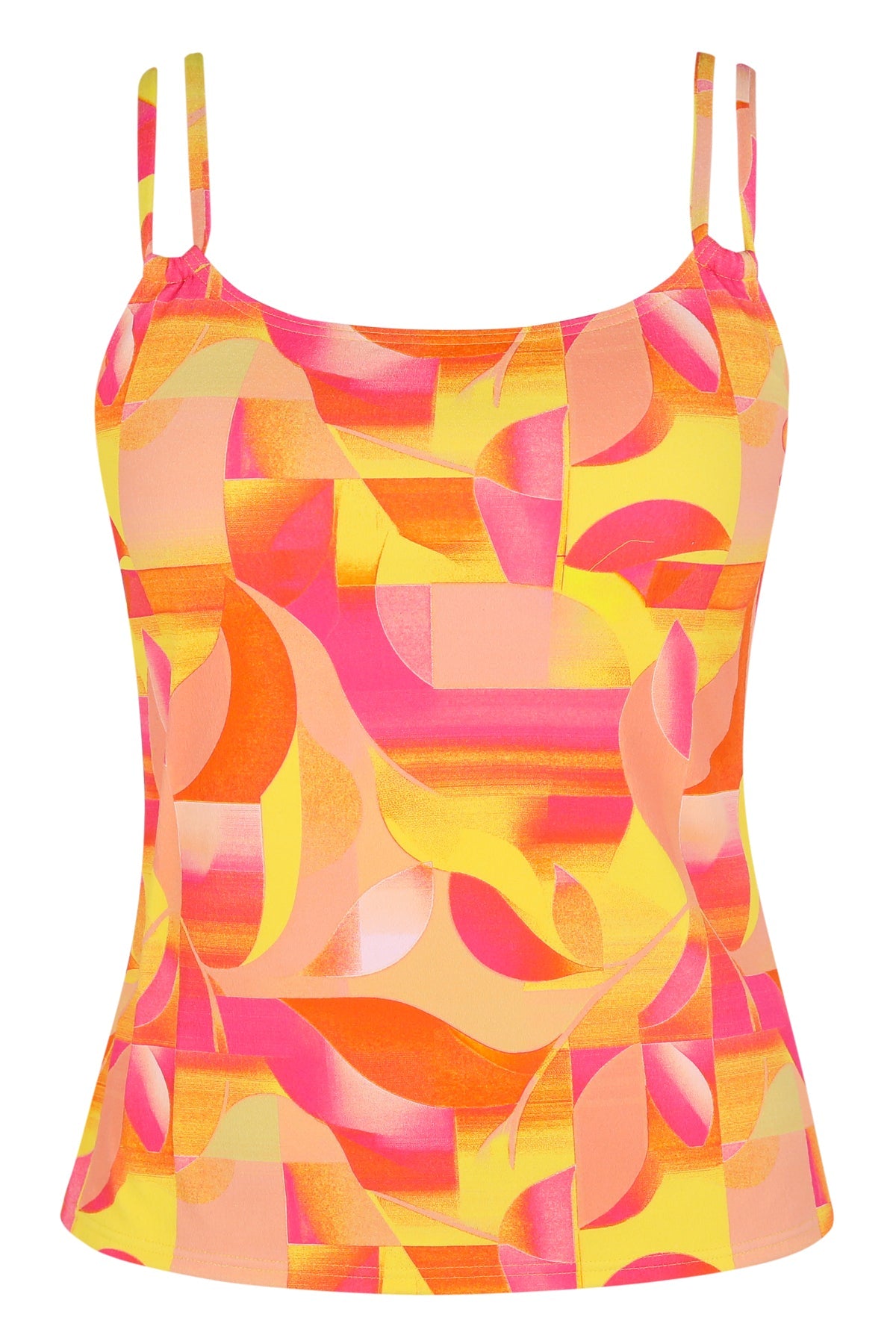 Sunsets Dreamsicle Crepe Taylor Tankini Top