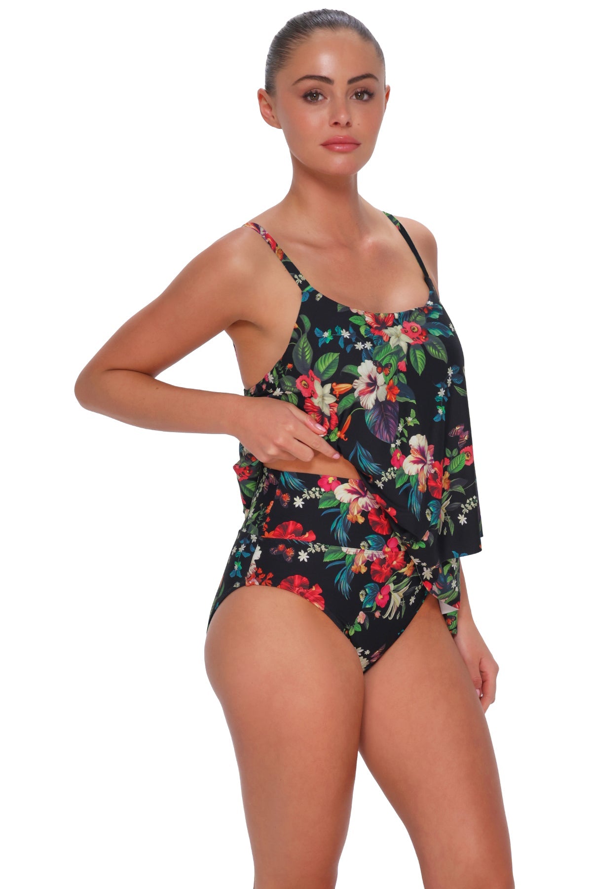 Sunsets Fleur Noire Elena Tankini Top