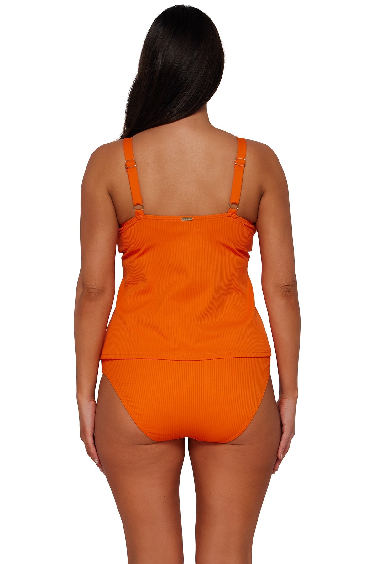 Sunsets Kumquat Sandbar Rib Forever Tankini Top