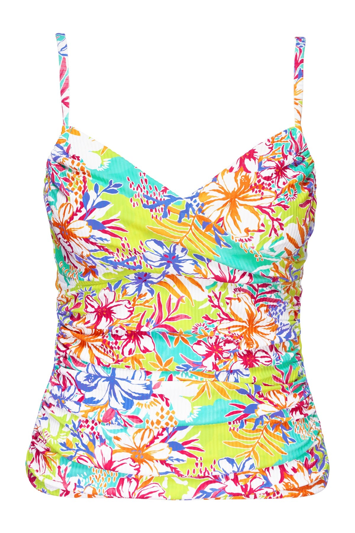 Sunsets Botanical Bliss Sandbar Rib Simone Tankini Top