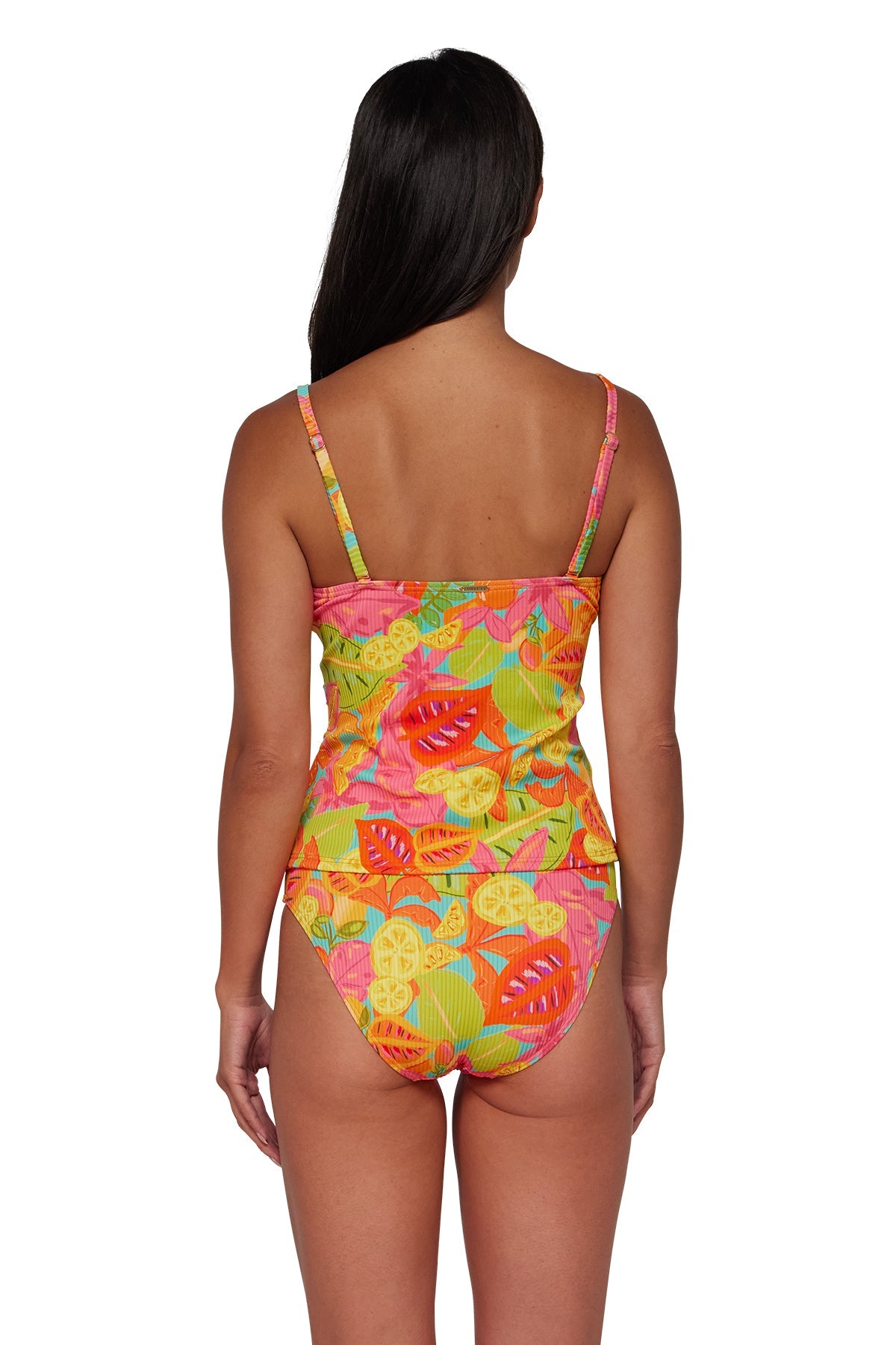 Sunsets Citrus Grove Sandbar Rib Simone Tankini Top