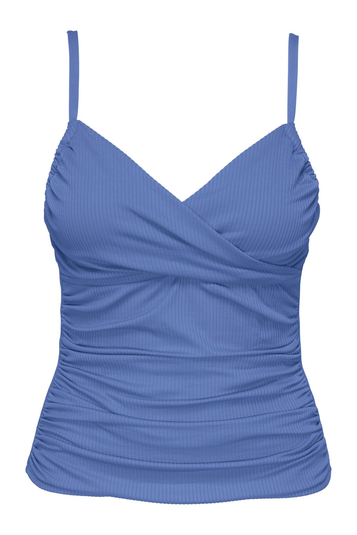 Sunsets Harbor Blue Sandbar Rib Simone Tankini Top
