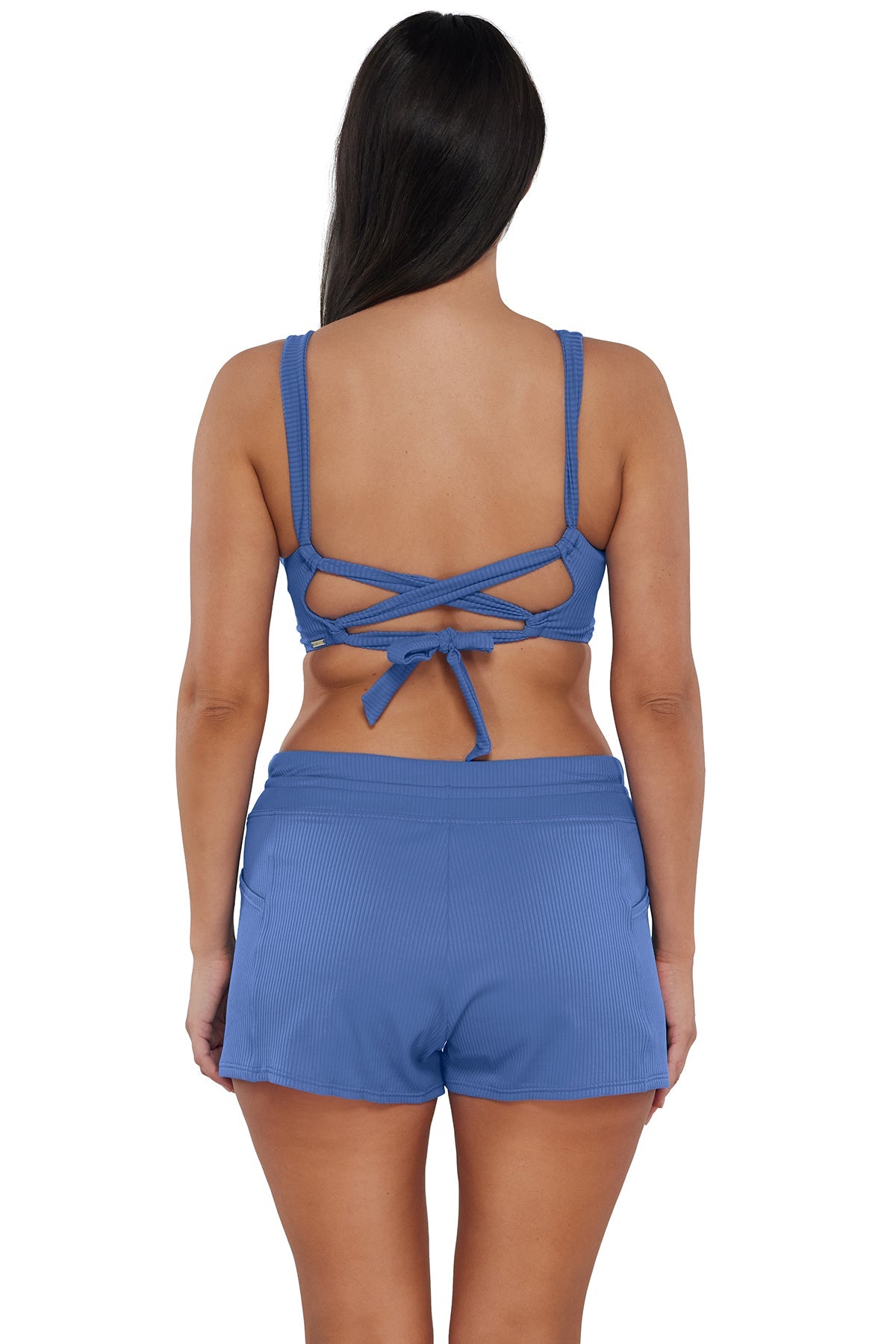 Sunsets Escape Harbor Blue Sandbar Rib Laguna Swim Short