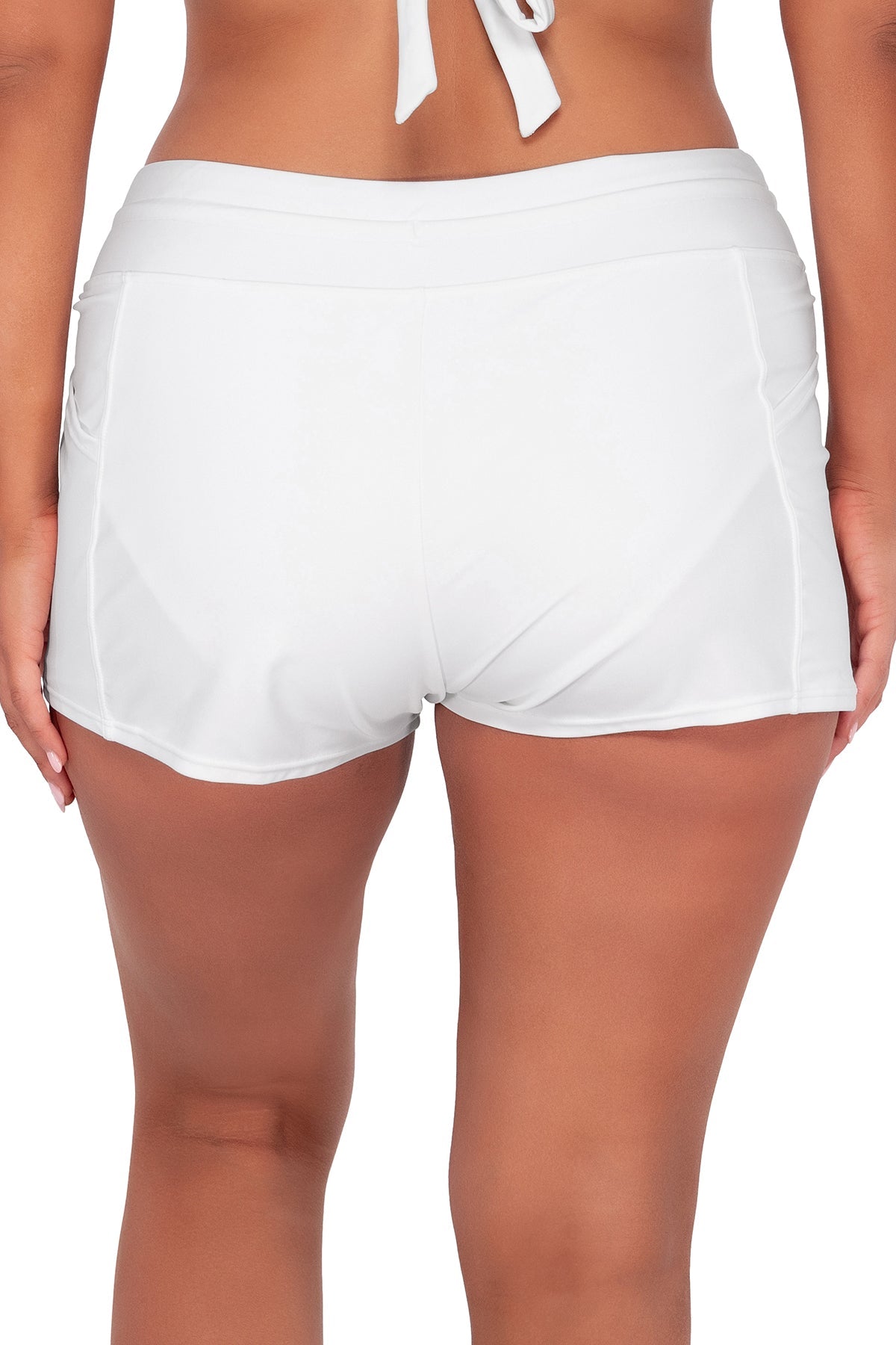 Sunsets Escape White Lily Laguna Swim Short