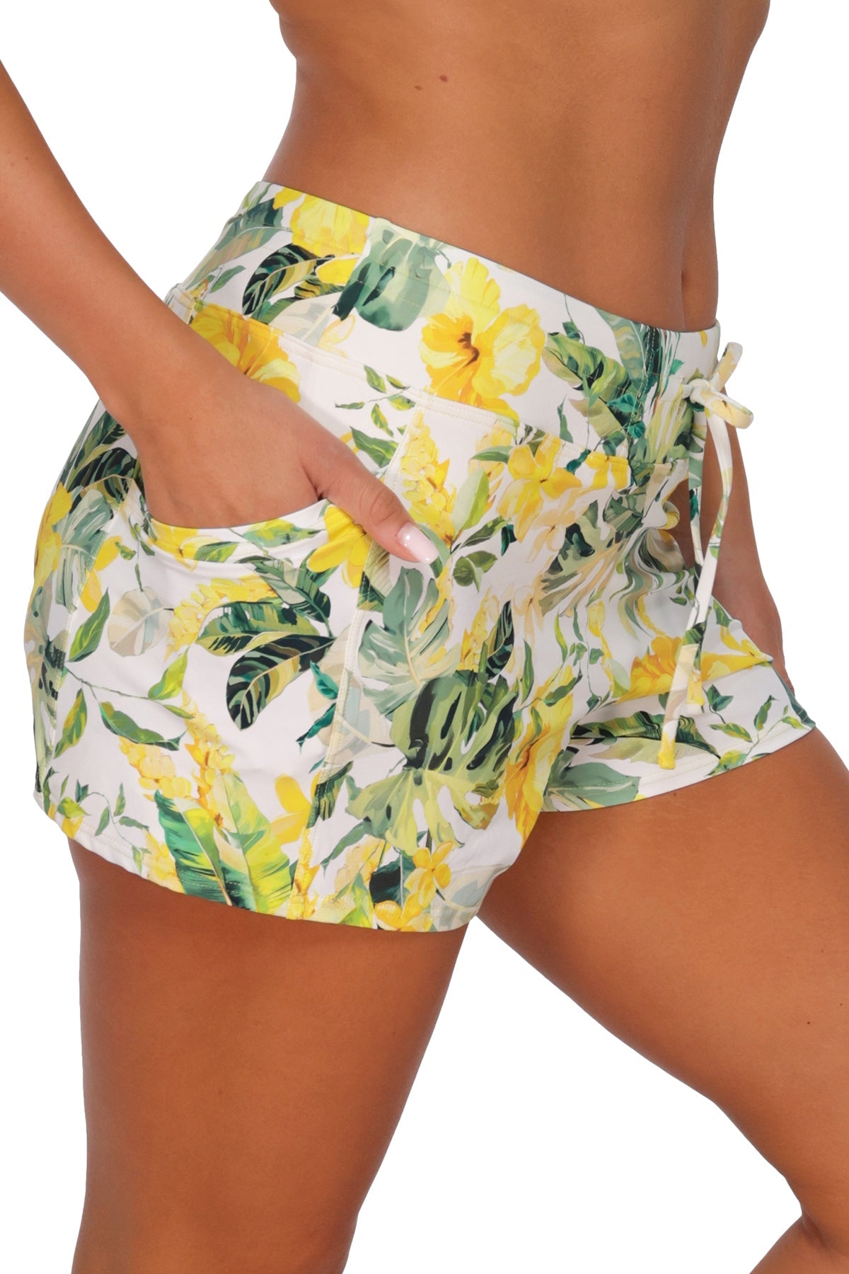 Sunsets Escape Isla Soleil Crepe Laguna Swim Short