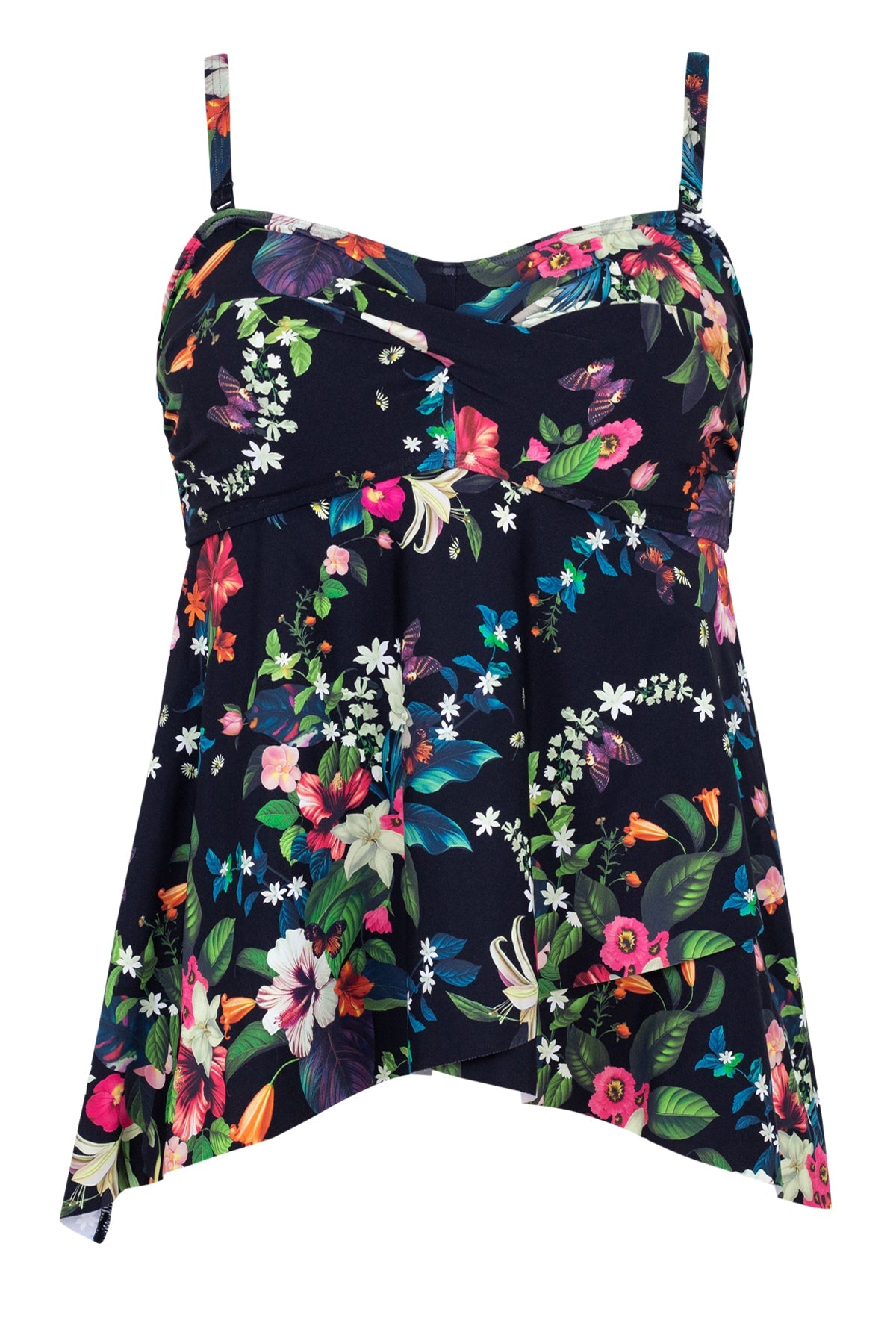 Sunsets Escape Fleur Noire Molly Bandeau Tankini Top