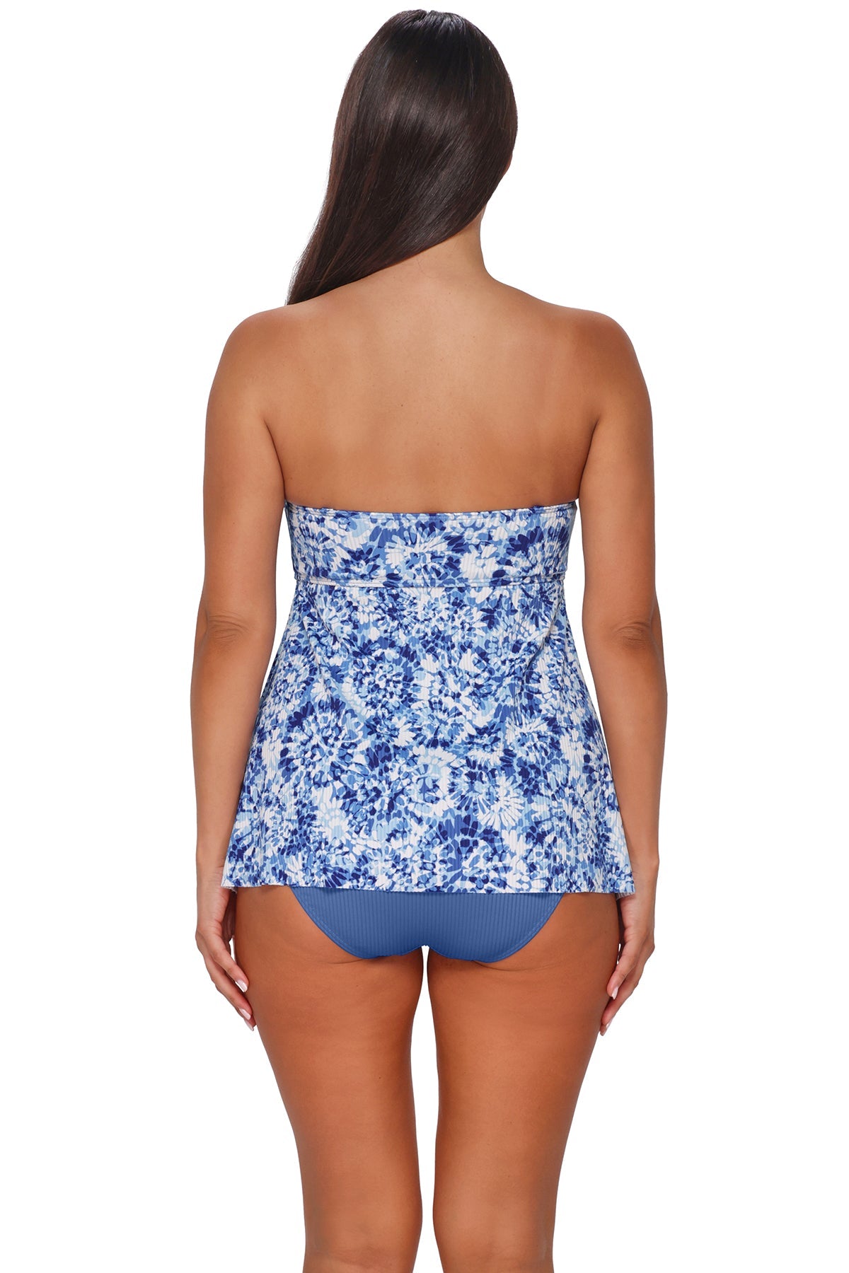 Sunsets Escape Island Ink Rib Molly Bandeau Tankini Top