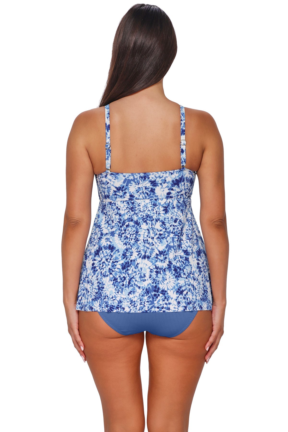 Sunsets Escape Island Ink Rib Molly Bandeau Tankini Top