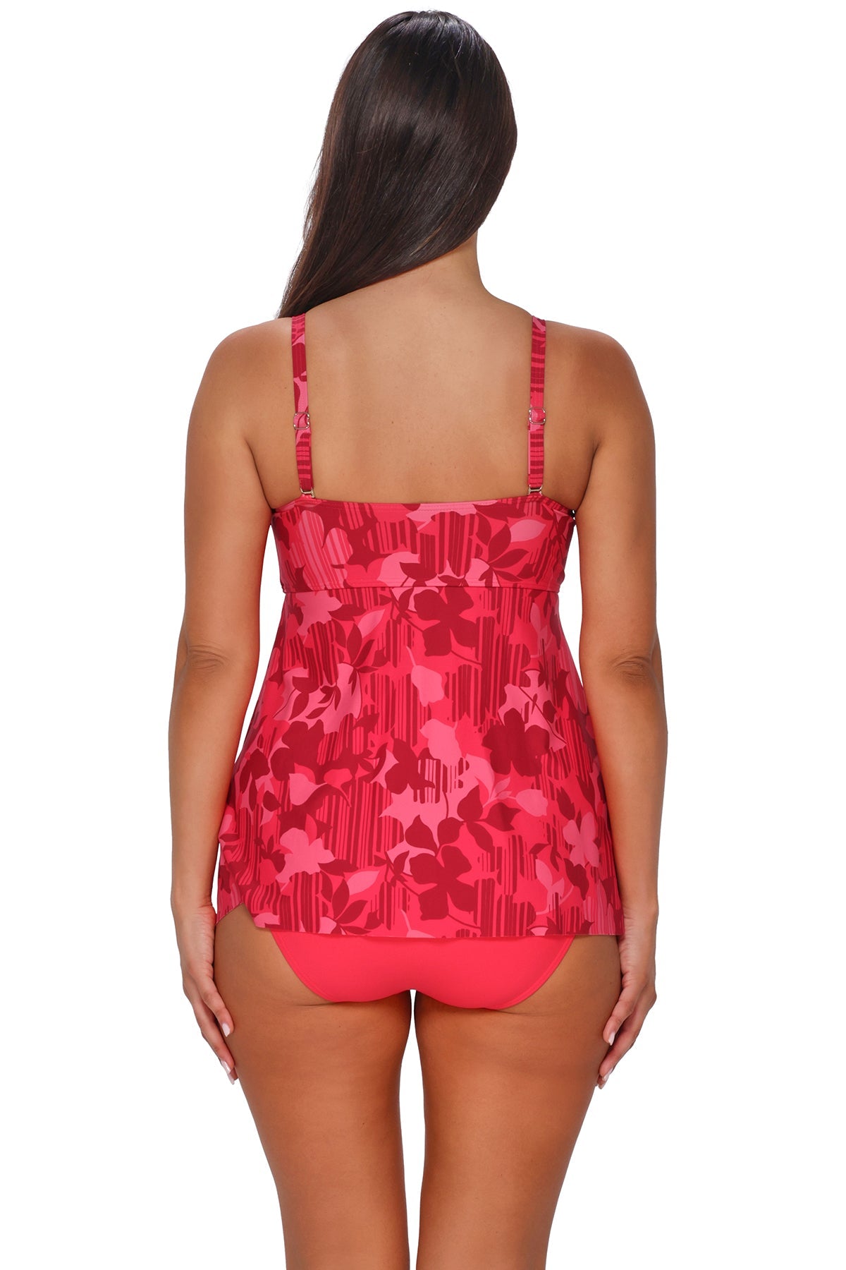 Sunsets Escape Rambling Rose Molly Bandeau Tankini Top