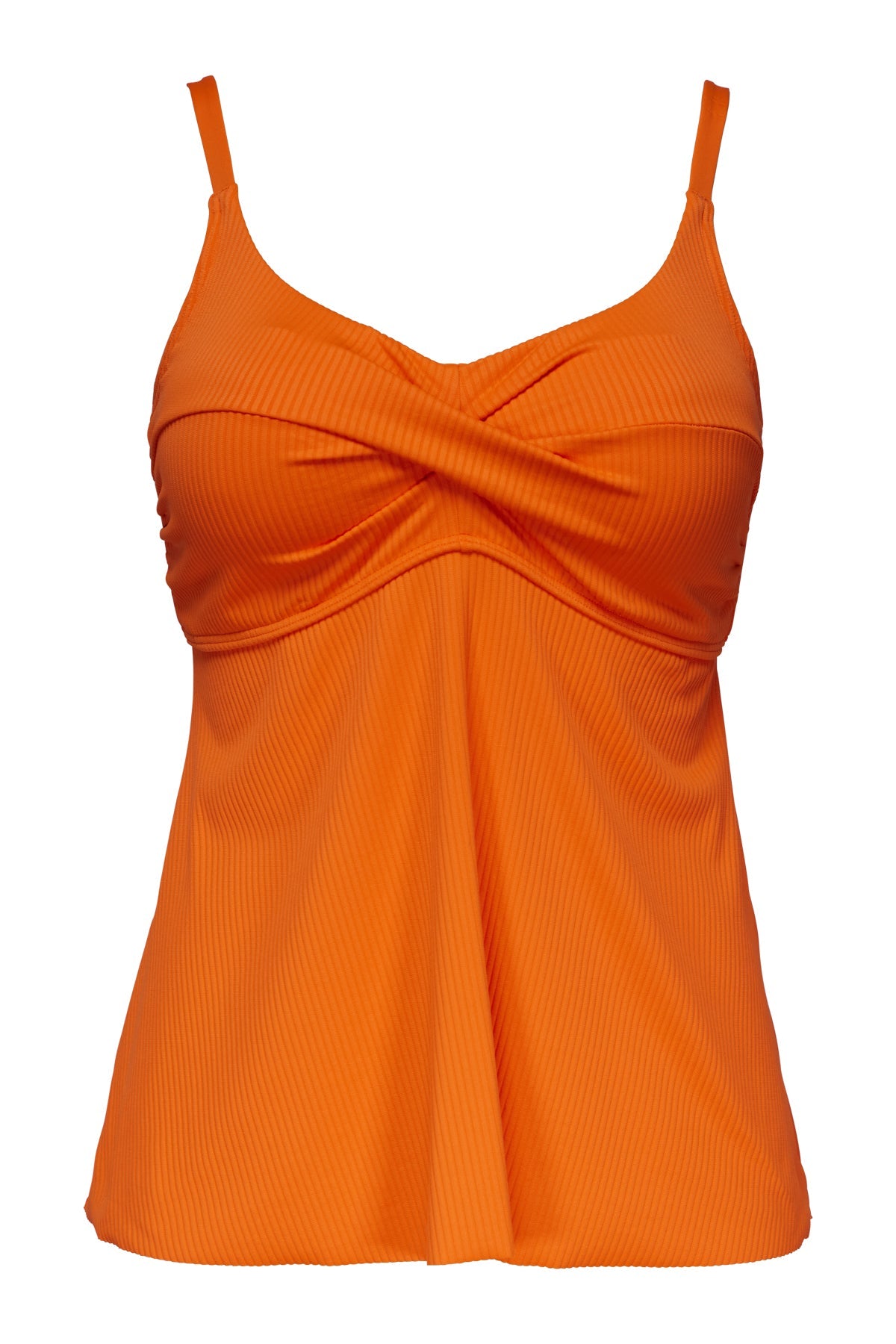 Sunsets Escape Kumquat Sandbar Rib Tori Tankini Top