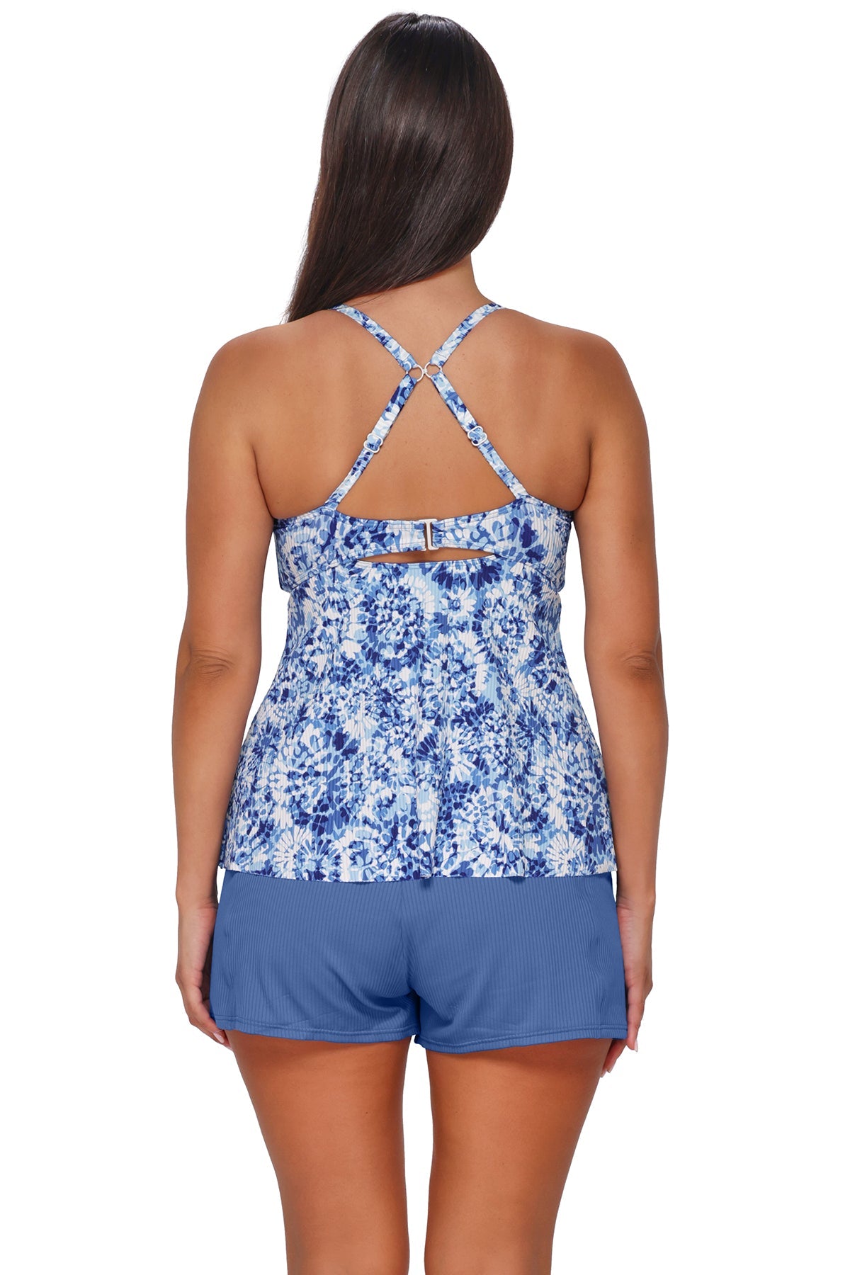 Sunsets Escape Island Ink Rib Tori Tankini Top