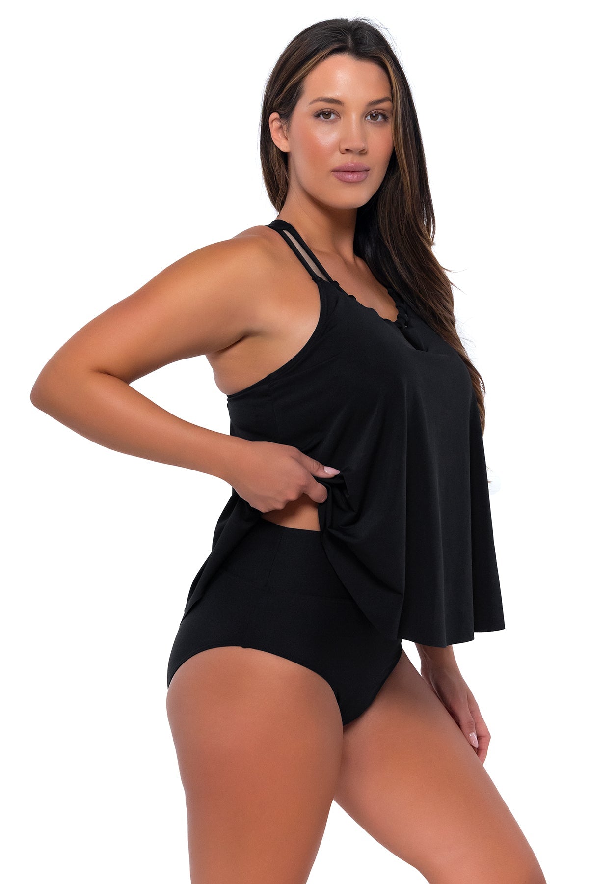 Sunsets Escape Black Sadie Tankini Top