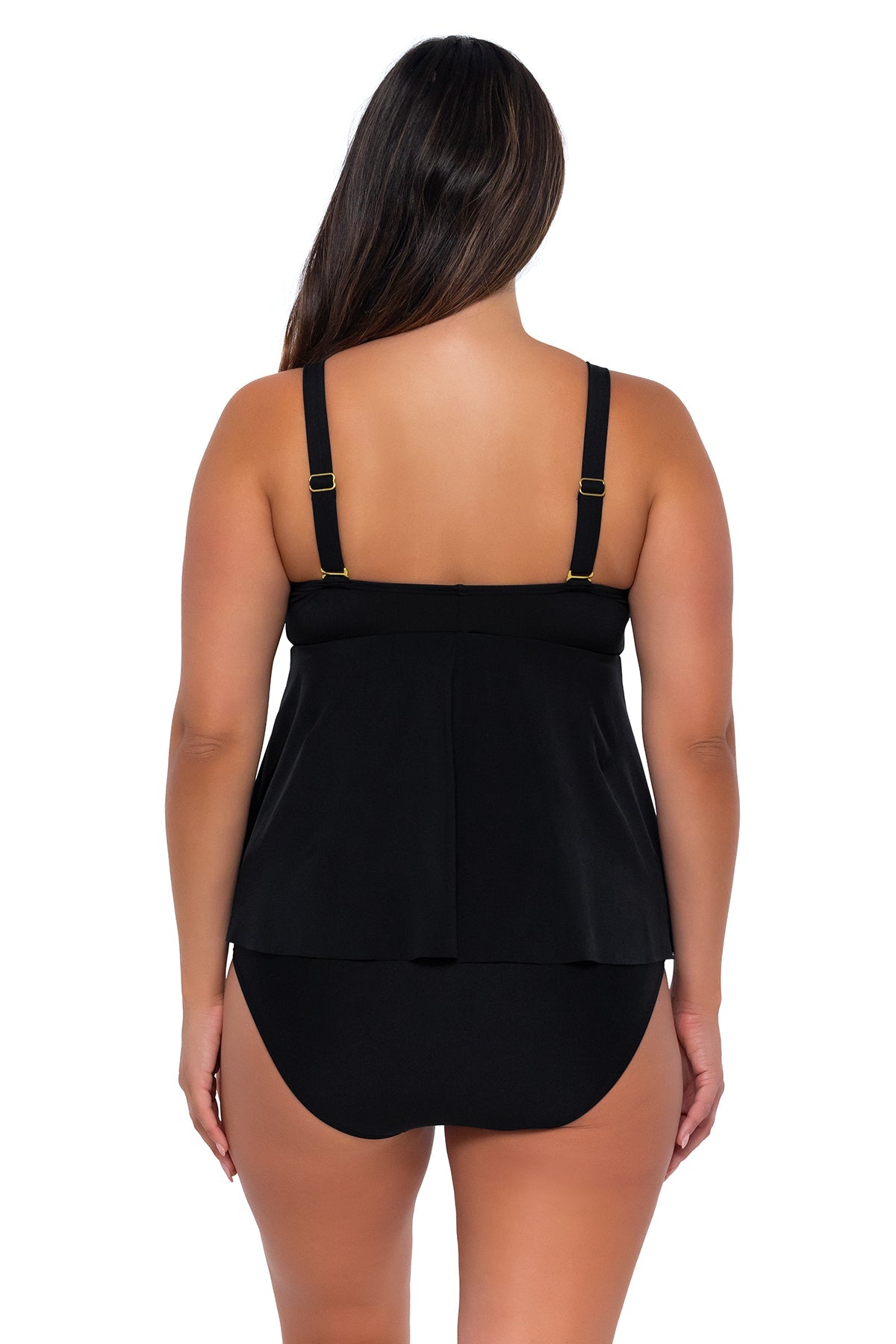 Sunsets Escape Black Marin Tankini Top