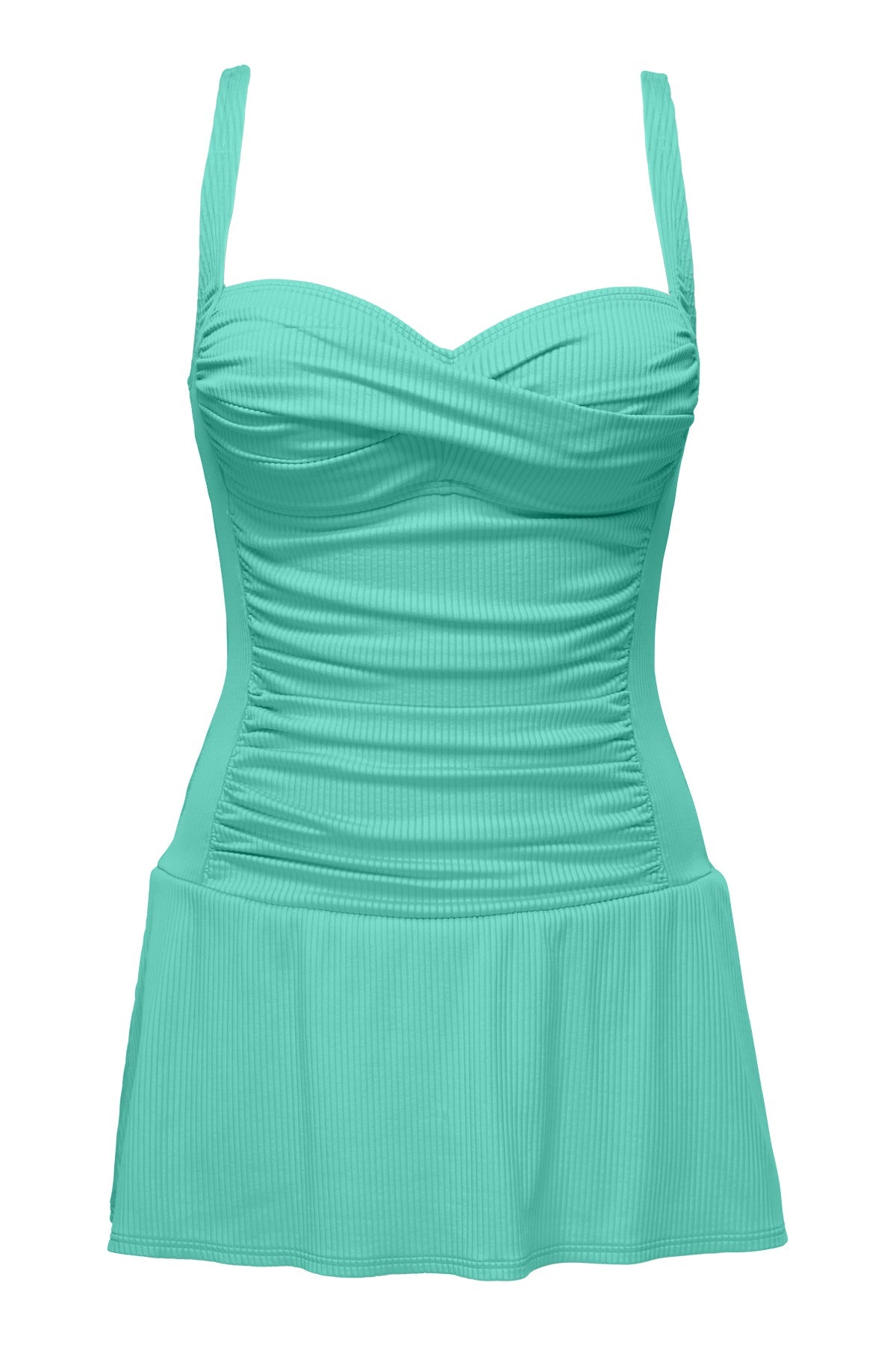 Sunsets Escape Aqua Mist Sandbar Rib Sienna Swim Dress