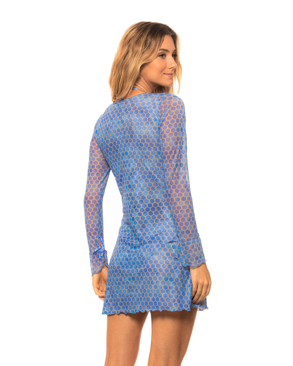 Guria Golden Reef Mesh V-Neck Short Tunic