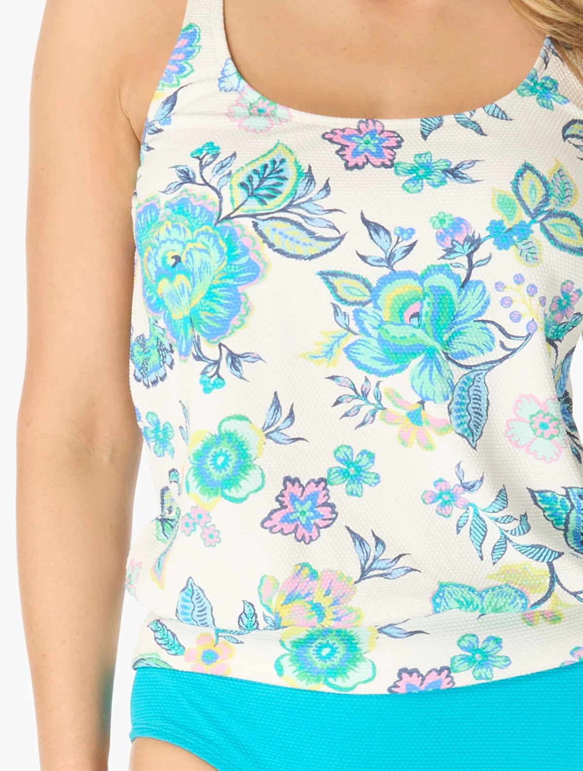 Beach House Diamond Meadows Brandy Tankini Top