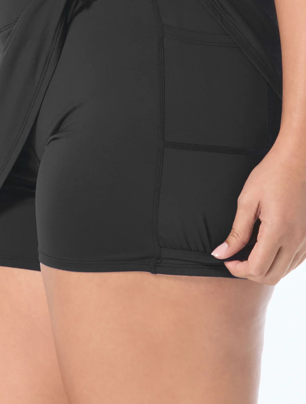 Beach House Aida Black Pull On Swim Skirt Bottom