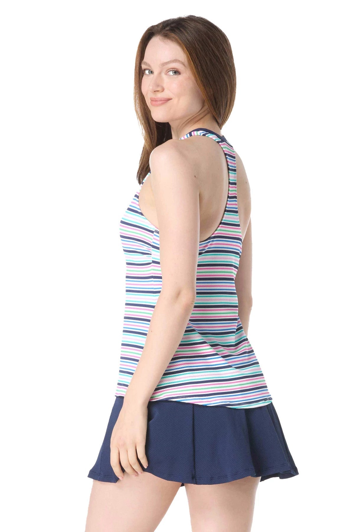 SALE Beach House Resort Stripe Pique Claire Tankini Top