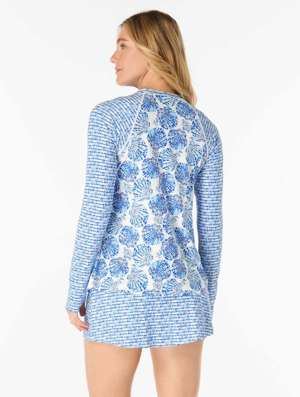 Beach House Shoreline Shells Mary Relaxed Fit Rashguard