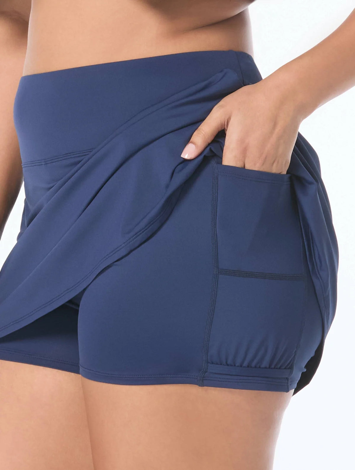 Beach House Aida Black Pull On Swim Skirt Bottom