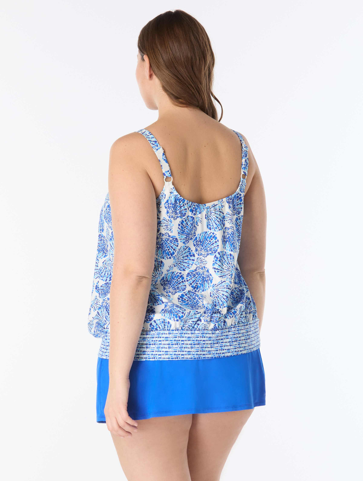 Beach House Plus Shoreline Shells Sarah Tankini Top