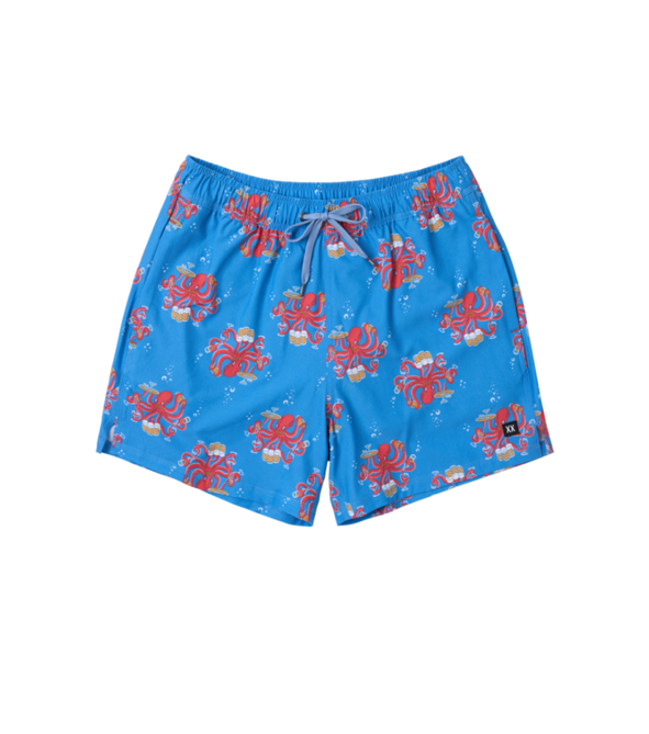 SAXX Swim Oh Buoy 2N1 Volley 5" Octopus Bartender-Blue