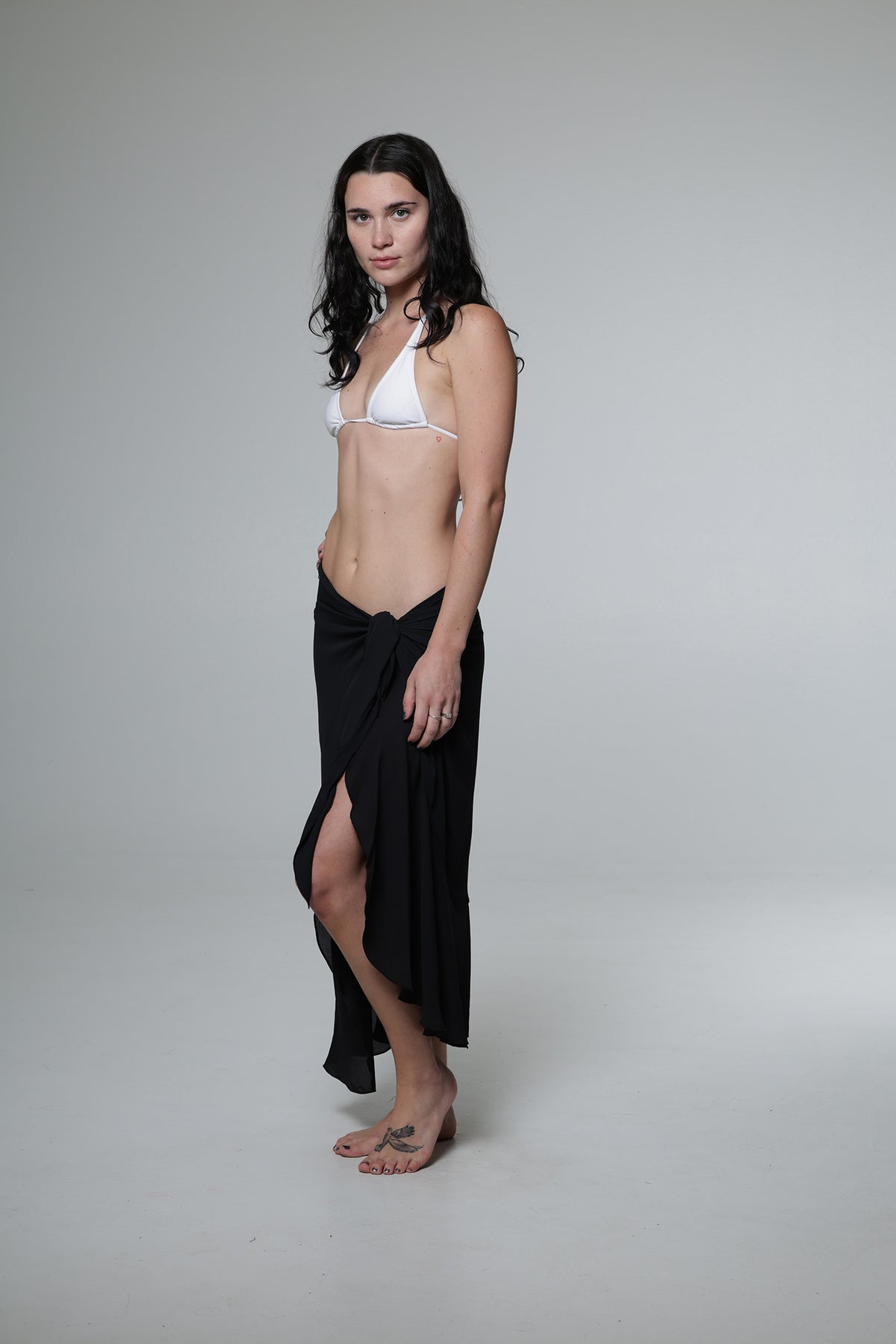 J. Valdi Long Ruffle Sarong Cover Up