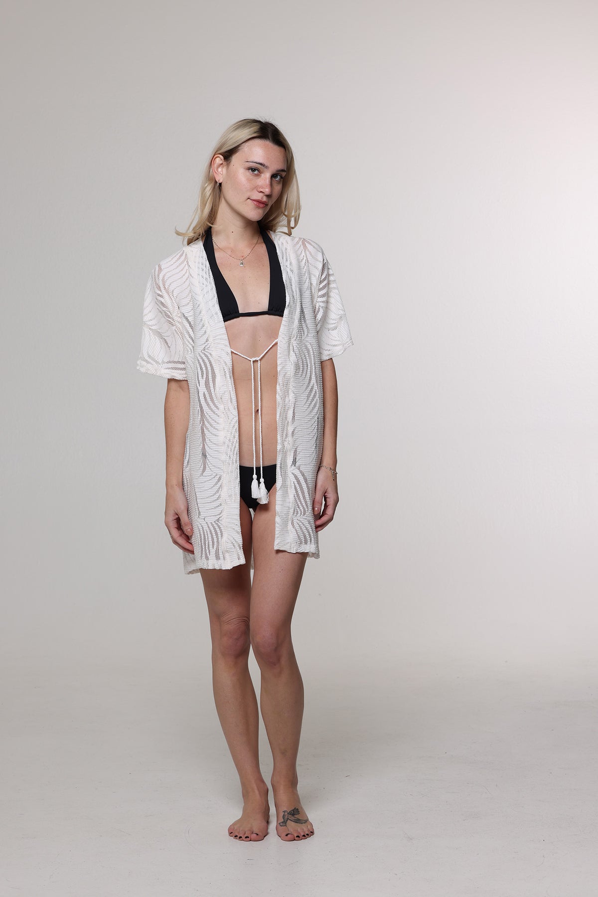 J. Valdi Sardinia Open Front Kimono Cover Up