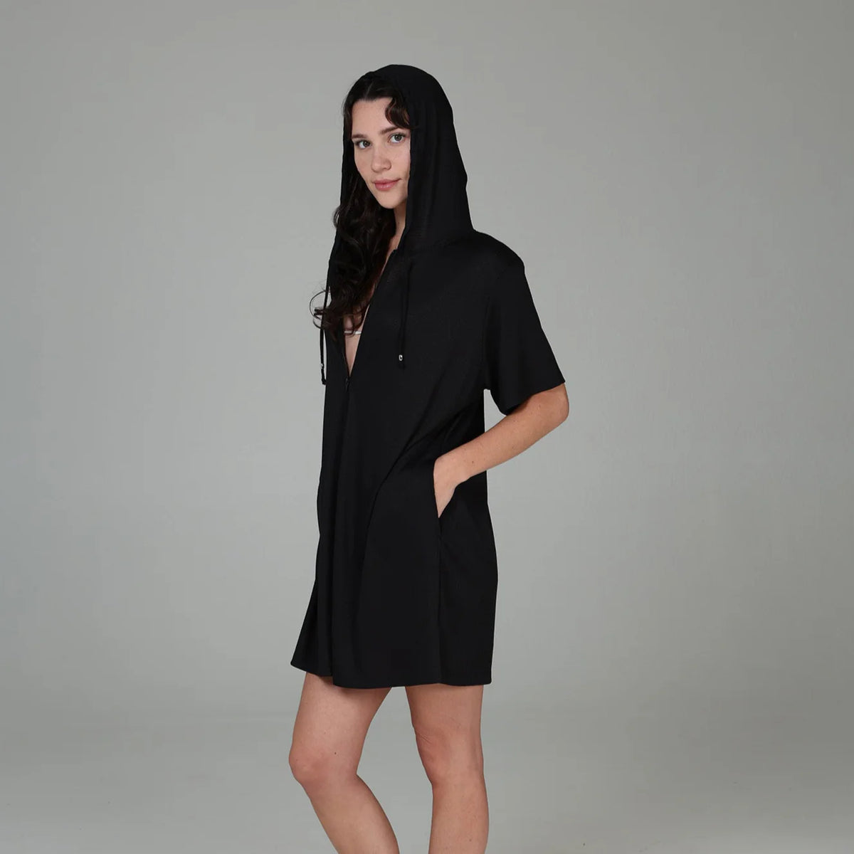 J. Valdi Plus Bondi Full Zip Hoodie Cover Up
