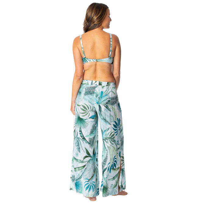 Jantzen Palm Toile Josephine Pull On Pant Cover Up
