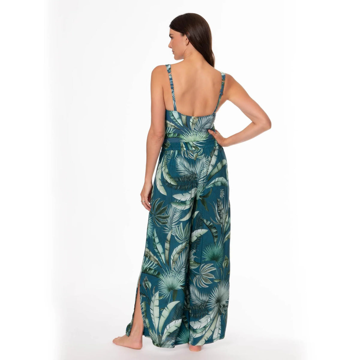Jantzen Palm Toile Josephine Pull On Pant Cover Up