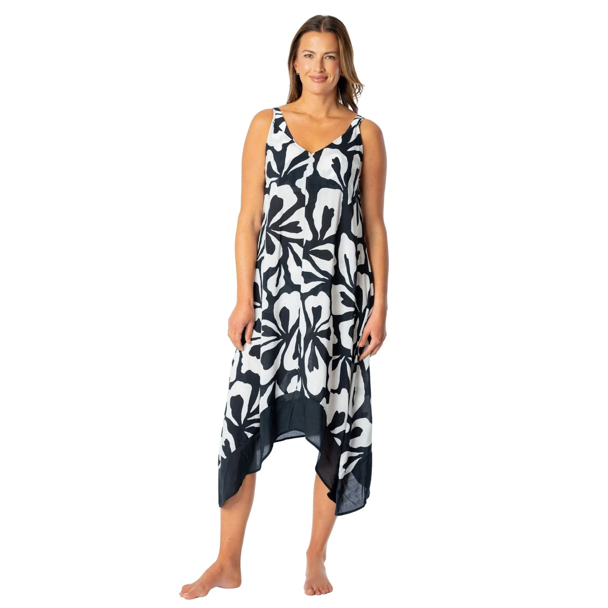 Jantzen Floral Outline Maggie Scarf Dress