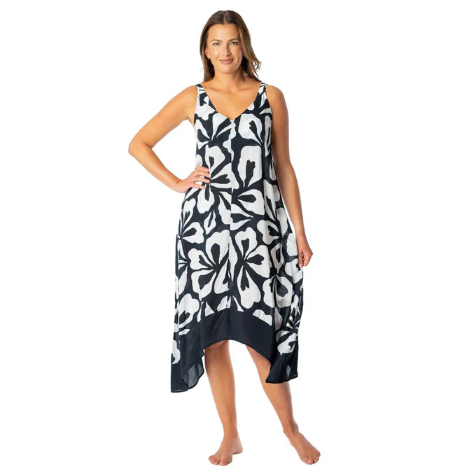Jantzen Floral Outline Maggie Scarf Dress